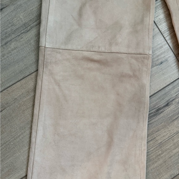 Retro Marni Made In Italy Suede Leather Color Block Pants Size 8 - Picture 4 of 10